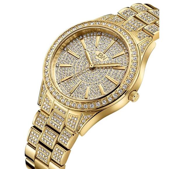 JBW Cristal 34 Women\'s Gold Tone PVD Diamond/Crystal Watch main image 6